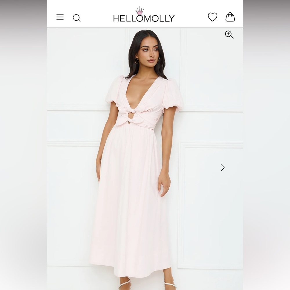 PEACH FIZZ MAXI DRESS PINK
